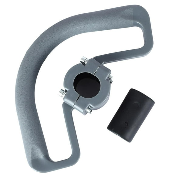 Mochila con mango de bucle para cortacésped, manillar con funda antideslizante, cómodo para Gris