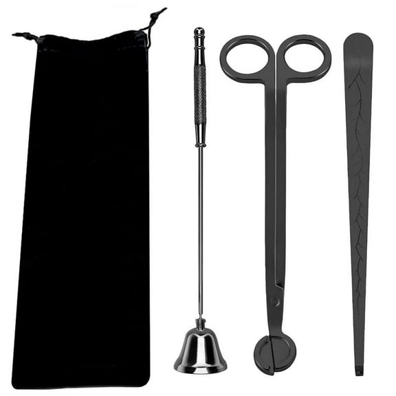3 in 1 Candle Accessory Set, Candle Wick Trimmer Cutter, Candle Snuffer Extinguisher, Wick Dipper with Gift Package for Candle Lover