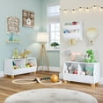 thumbnail image 4 of RiverRidge Kids Catch-All 35in Toy Storage Organizer with 2 Storage Cubbies - White, 4 of 9