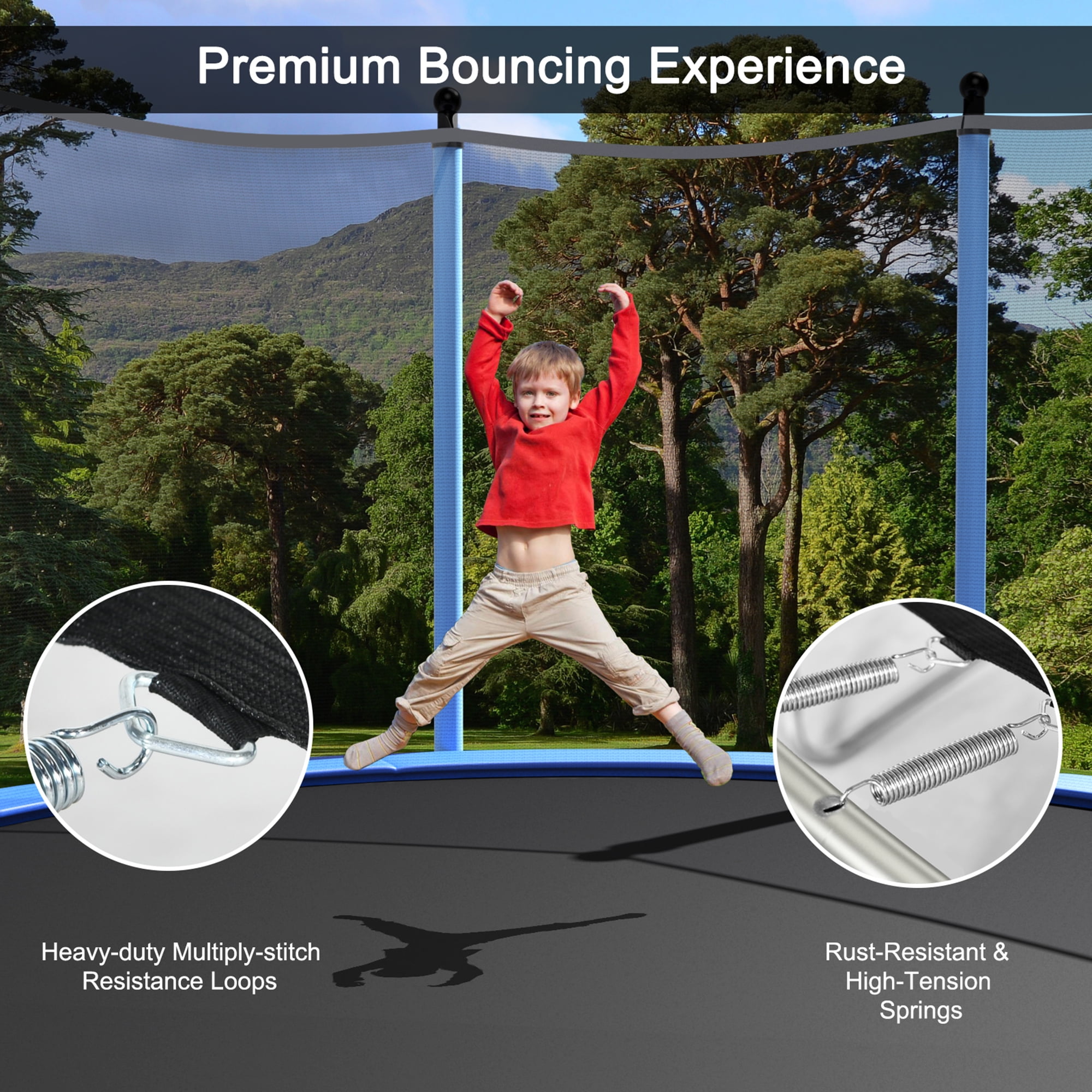 Gymax 10FT Jumping Exercise Recreational Bounce Trampoline