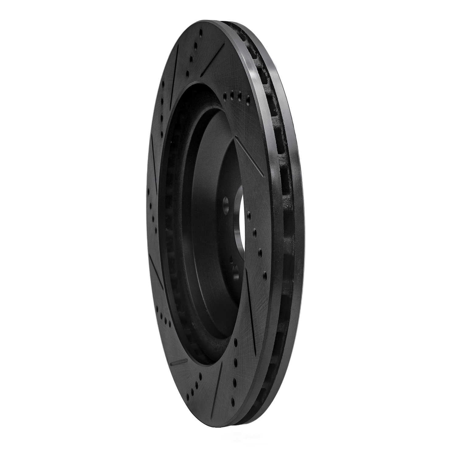 Dynamic Friction Company 633-63113R DFC Brake Rotor - Drilled And Slotted - Black