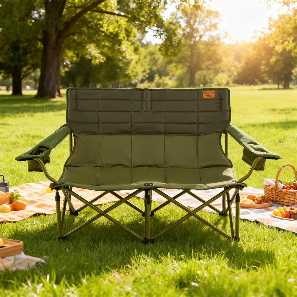 oversized camping chair folding loveseat product