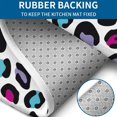 thumbnail image 4 of White and Colorful Of Leopard Print Bathroom Rugs Sets 3 Piece,Toilet Cover Set,Absorbent Non Slip Bathroom Mats Sets with U-Shaped Contour Rug Toilet Rug Set, 4 of 5