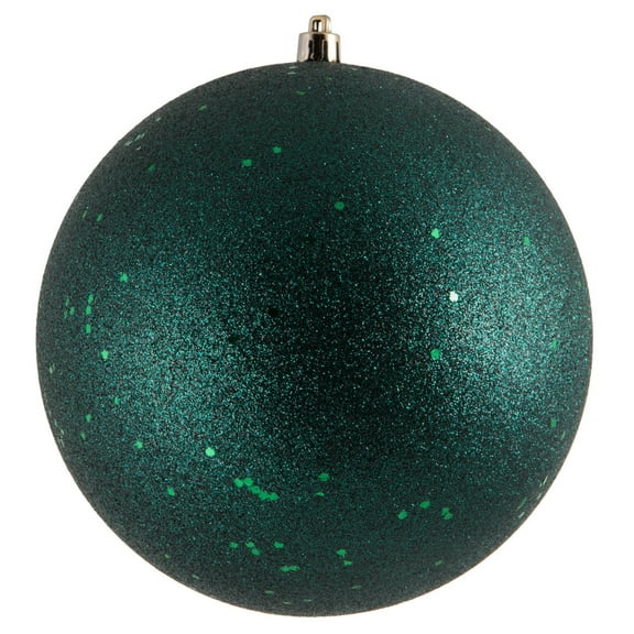 Vickerman 6" Midnight Green Sequin Ball Ornament, 4 per Bag