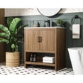 thumbnail image 3 of Elegant Kitchen and Bath Ira 30 inch Single Bathroom Vanity in Walnut Brown, 3 of 10