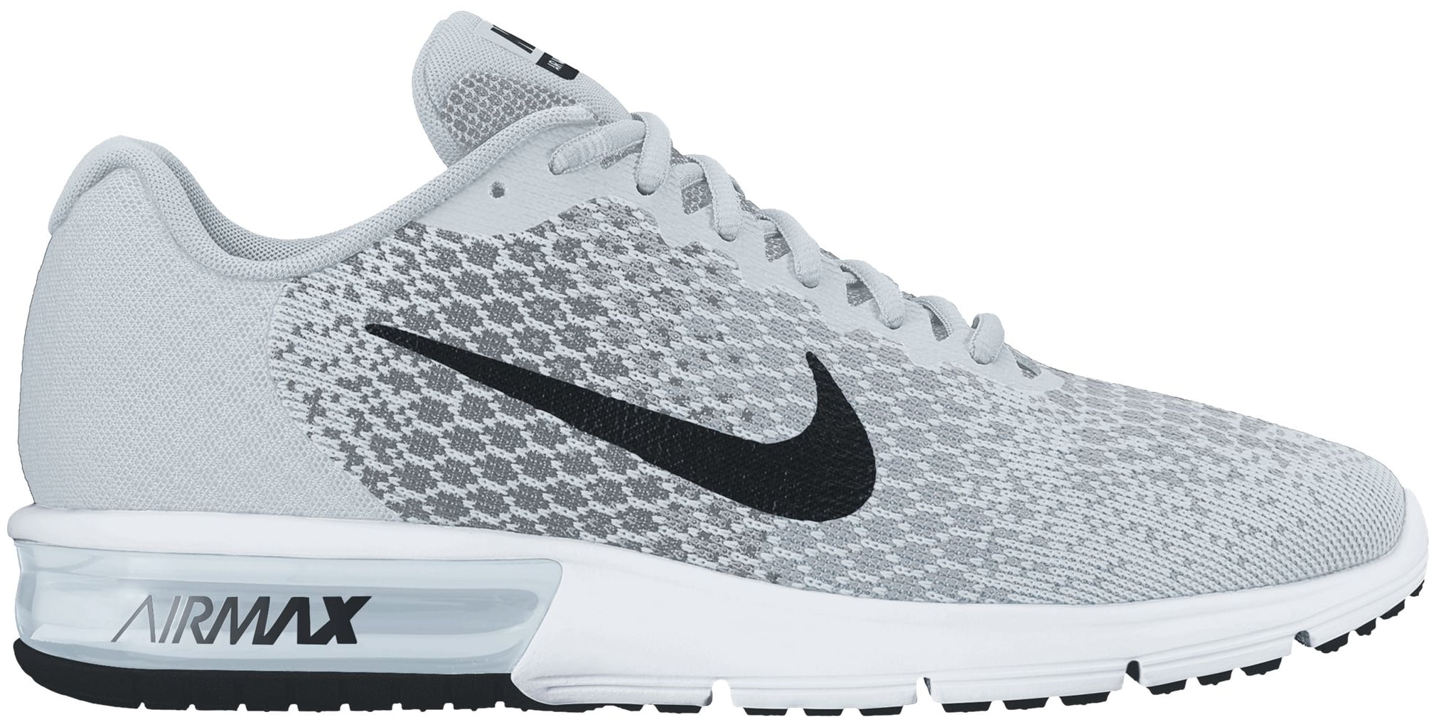 verkopen boycot Pech Nike Men's Air Max Sequent 2 Running Shoes - White/Grey - 9.5 - Walmart.com