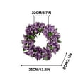 thumbnail image 2 of YOHAVEN Rose Flower Wreath 15.7", Artificial Floral Door Wreath Hanging Decorations for Wedding Party Holiday Christmas Farmhouse Wall Front Door Decor, 2 of 7