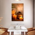 thumbnail image 3 of Elephant Stock Aromatic Spa Wall Art - Vertical Canvas Wall Art - Living Room Wall Decor - Wellness Canvas - Brown And Orange Decor - 32" x 48", 3 of 8