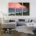 thumbnail image 2 of ARTCANVAS Ocean Coast Sunset Home Decor Rectangle Canvas Art Print - Size: 60" x 40" (1.50" Deep) (3-Piece), 2 of 9