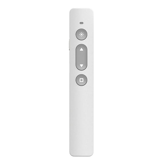2.4GHz Sans Fil Presenter Télécommande Pointeur de Lumière Rouge Rechargeable Présentation Clicker Sans Fil Presenter USB PPT Flip Stylo Blanc