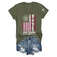 thumbnail image 5 of Womens Shirts Summer 250Th Anniversary Usa for Women 17762026 Patriotic American Flag V Neck T July 4Th Graphic Tee 250 Anniversary Usa Shirt Women Green 3XL, 5 of 8