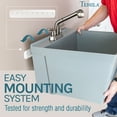 thumbnail image 3 of Tehila Wall Mounted Gray Utility Sink with Stainless Finish Pull-out Faucet, 3 of 9