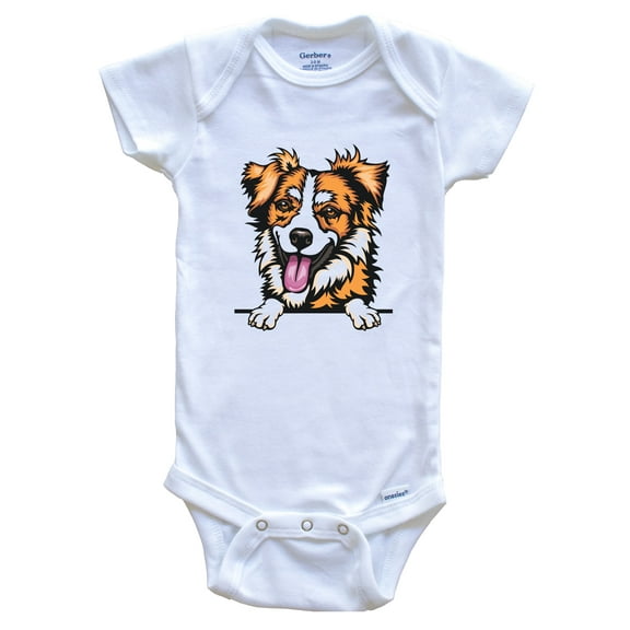 Kromfohrlander Dog Breed Cute Baby Bodysuit, 0-3 months white
