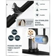 thumbnail image 3 of Wowow Touchless Single-Handle Pull Down Sprayer Kitchen Faucet, Mobile Motion Sensor Kitchen Sink Faucet in Matte Black, 3 of 5