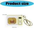 thumbnail image 3 of Creative Microwave Keychain Interactive Children's Toy with LED Light Sound Effects Gold Lobster Clasp for Kids Adults, 3 of 8