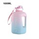 thumbnail image 4 of Greeniant Botella de agua de 2,2 l, tetera a prueba de fugas, jarra de plástico con marcador de tiempo, contenedor de almacenamiento, taza Ropa Deportiva, Zapatos Rosa degradado 1600ML, 4 of 6