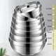 thumbnail image 4 of 1pc Stainless Steel Bowls Double Layer Insulation Deep Dish Tableware Kitchen Tools And Gadgets For Salad Rice Sauce, 4 of 8
