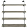 Black and Grey Driftwood 4tier Wall Shelf