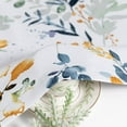 thumbnail image 6 of 2 Pack Blackout Window Valance, 18 Inches Long Kitchen Window Curtains Over Sink Rod Pocket Pattern Valance for Bathroom Bedroom Living Room, Yellow & Grey, 6 of 6