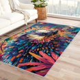 thumbnail image 1 of 4x6 Area Rug Hedgehog Rugs, Colorful Carpet for Living Room Bedroom Animal Patterned Indoor Home Decor, Non Slip Soft & Low Pile Large Washable Rug ZJ&710, 1 of 7