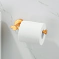 thumbnail image 4 of Wall-Mounted Single Arm Toilet Paper Holder in Gold, 4 of 6