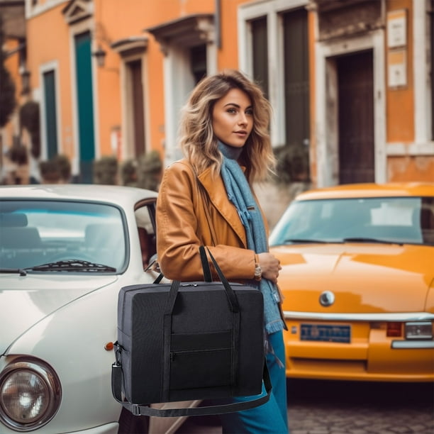 Bolsa de viaje plegable | Bolsa grande para gimnasio y deportes para hombre y mujer | Equipaje de mano para el fin de semana | Tela Oxford impermeable