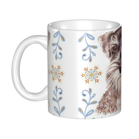 

Ceramic Mug Funny Coffee Milk Tea Mug Cup Miniature Schnauzer Cup