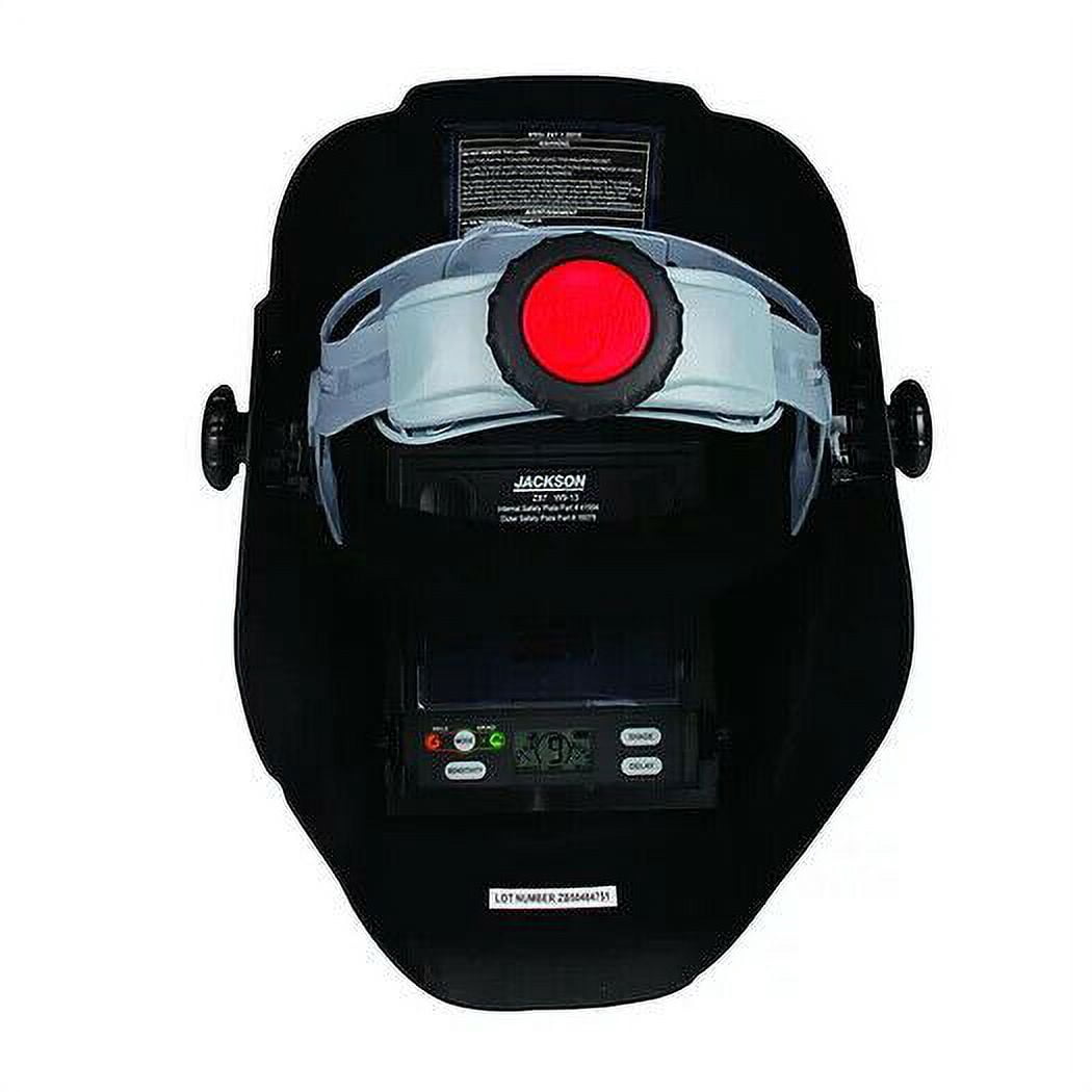 Jackson Safety Welding Helmet - Auto Darkening - Nylon - 3.94" x 2.36" Viewing Area - Shade 4/9-13 Insight&reg; Variable ADF 1/1/1/1 - 370 Speed Dial Headgear - Gloss Black - HLX 100 Series