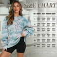 thumbnail image 6 of Xoenoiee Cherry Blossom Print Women Oversized Crewneck Sweatshirt Long Sleeve Pullover Tops Casual Loose Workout Shirt Outerwear with Pockets, Size 3XL, 6 of 7