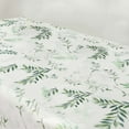 thumbnail image 2 of Efavormart White Green Non-Woven Rectangular Tablecloth With Olive Leaves Print, Spring Summer Dining Table Cover - 60"x102", 2 of 5