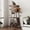 Walnut, variant on Tall Cat Tree for Large Cats, Floor-to-Ceiling Climbing Tower with Sisal Scratching Posts, 4 Jump Platforms, Soft Plush Cover, Grey Particle Board Cat Furniture