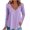 Womens Clothing Purple, variant on Womens Eyelet Tops, Long Sleeve Shirts for Women Fall Lightweight Casual Hollow Lace Solid Color V Neck Dressy Blouses