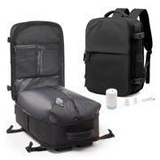 Vacuum Seal Compression Large Travel Backpack with Air Pump, Personal Item Airbag Carry on Backpacks Flight Approved, Airback Waterproof Work Compression Bags Travel Pump Business Laptop Suitcase