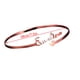 thumbnail image 5 of Qarigey Letra Nombre Brazalete Aniversario Festival de bodas abierta personalizada Joyería Mujeres Hombres Novia Oro rosa Type3 NO3, 5 of 6