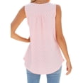 thumbnail image 5 of SLADYGLO Women Scoop Neck Buttons Decorative Sleeveless Cutout Tank Top, 5 of 7