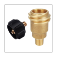 thumbnail image 2 of QCC1 Propane Adapter Gas Regulator Valve Fitting 5042 Male QCC1 Nut Propane Gas Fitting Hose Adapter with Nut, 2 of 7