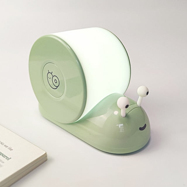 Fiudx Luz Nocturna de Caracol, Diseño de Montaje En Pared Magnético, Lámpara Led Recargable Por Usb, Tres Modos de Luz Ajustables, Iluminación Ambiental Suave, Ideal para Dormitorio o Mesita de Noche