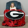 thumbnail image 3 of College Covers Georgia Bulldogs Huge Raschel Throw Blanket, Bedspread, 86" x 63", 3 of 8