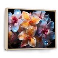 thumbnail image 2 of Designart "Joyful Abstract Art I" Orchids Floater Framed Canvas Wall Art, 2 of 5