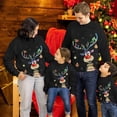 thumbnail image 2 of Navidad nueva sudadera familiar suéteres de Navidad madre padre hija hijo traje a juego mujeres hombres pareja Jersey niños Tops, 2 of 4