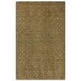 thumbnail image 2 of Rugsotic Carpets Hand Knotted Wool Area Rug 3'x5' Green Contemporary Rectangle Indoor Rug for Living Room, Bedroom Antimicrobial L00530, 2 of 6