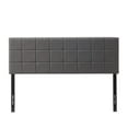 thumbnail image 6 of LammaLoe Square Tufted Upholstered Queen Headboard with Adjustable Height, Grey, Queen, 6 of 6