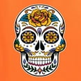 thumbnail image 5 of Wild Bobby Day Of The Dead Sugar Skull Pop Culture Men Graphic Tank Top, Orange, Small, 5 of 5