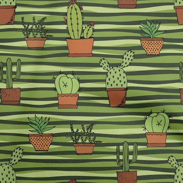 oneOone Polyester Spandex Green Fabric Kawai Sewing Craft Projects Fabric Prints By Yard 56 Inch Wide-OQ