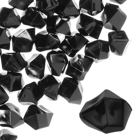 Raindrops Black Acrylic Aquarium Gravels for Decoration Safe for Fish Tanks and Plants 1 Set