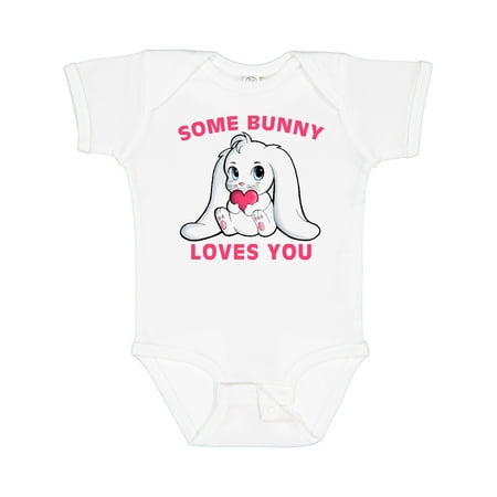 

Inktastic Some Bunny Loves You Gift Baby Boy or Baby Girl Bodysuit