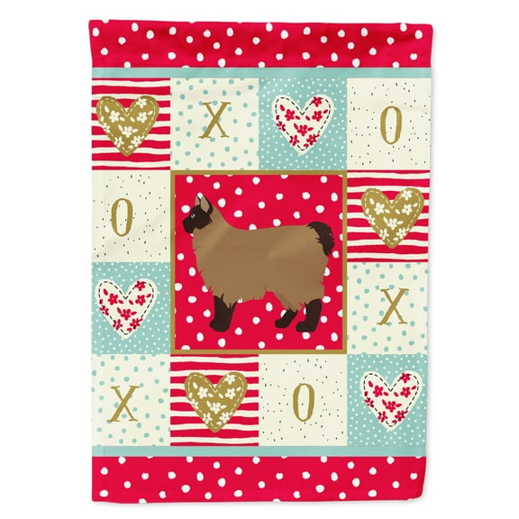 Carolines Treasures CK5670CHF Owyhee Bob 2 Cat Love Flag Canvas House Size Large multicolor