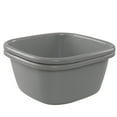thumbnail image 1 of Shisuyan Rectangular Wash Basins Plastic Foot Basin Foot Tub Bucket Pedicure Barrel Face Washing Bowl For Kitchen Vegetable Fruit Washing Foot Bath Grey, 1 of 9