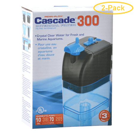 Penn Plax Cascade Submersible Heat Aquarium Heater 25 Watts - 7 Long (10 Gallons) - Pack of (Best 10 Gallon Aquarium Heater)
