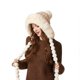 thumbnail image 1 of Gorro de invierno de punto con forro polar y cubre orejas y cara | Gorro de lana grueso, cálido y resistente al viento para climas fríos, 1 of 6